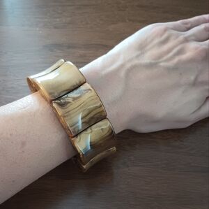 J Jill NWT chunky stretch bracelet brown copper